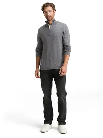 TOM TAILOR | Troyer Pullover | grau